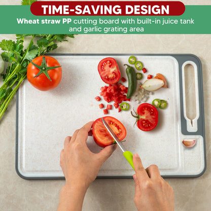 Metal Cutting Boards For Kitchen, Safe Cutting Board Non Toxic, Chopping Board Stainless Steel, Poultry/Meat Safe, Small/Medium, Steel, Wheat Straw, Thin, Non Plastic, Juice Groove, Kitchen Gadgets