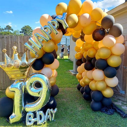 40'' Silver Number 9 Balloon - Giant Self-Inflating Foil Balloon for 9th Birthday & Anniversary Celebrations