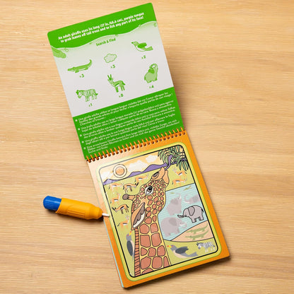 Melissa & Doug Water Wow! Reusable Activity Pad - Safari Theme - Eco-Friendly & Fun