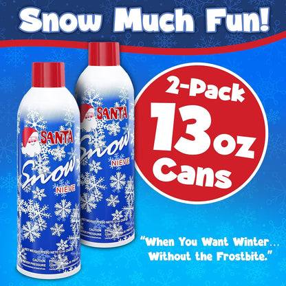 Stargo 13 oz Snow Spray - Winter Textured Artificial Snow for Holiday Decor | 2 Pack
