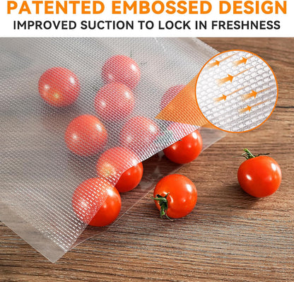 Wevac Vacuum Sealer Bags - Heavy-Duty BPA-Free Food Storage | 50 Count (8"×12"), Puncture-Resistant, Freezer & Sous Vide Safe