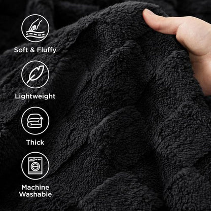 Bedsure GentleSoft Throw Blanket - Cozy Checkered Fleece for Couch & Bedroom Decor | 50x60 Inches