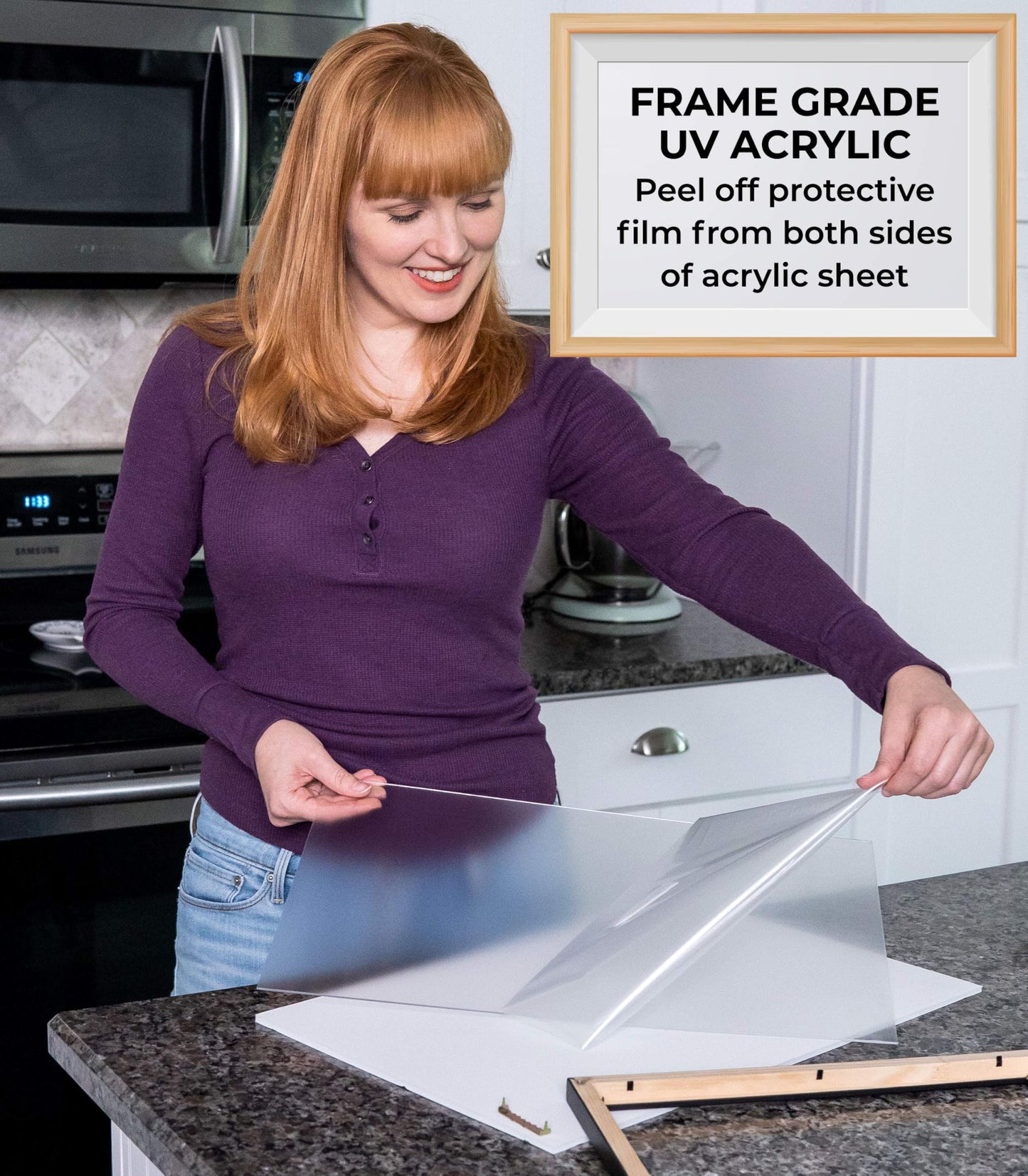 Poster Palooza 6x18 Frame Black Solid Wood Picture Frame | 0.75 Inch Moulding Width | Includes UV Acrylic Plexiglass, Foam Board Backing & Hanging Hardware