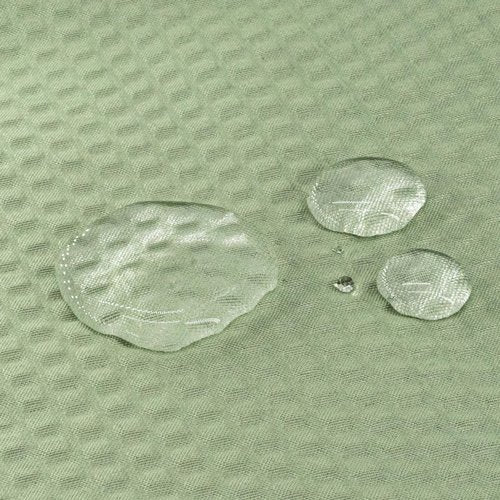 Tititex Solid Sage Green Cloth Fabric Shower Curtain Liner with 2 Magnets - Texture Soft Hotel Quality Waterproof Shower Liner, Light-Weight & Machine Washable 60x72 inch