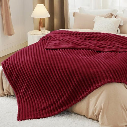 Bedsure GentleSoft Full Blanket - Cozy Red Throw for Women | Large 84x90 Inches Softness