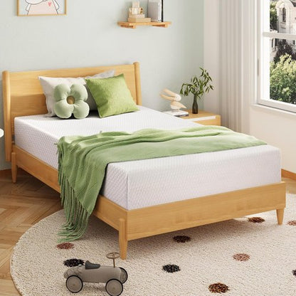 EGOHOME Twin Size Memory Foam Mattress - 10 Inch Cooling Gel for Pressure Relief | CertiPUR-US Certified, 75''L x 38''W, White