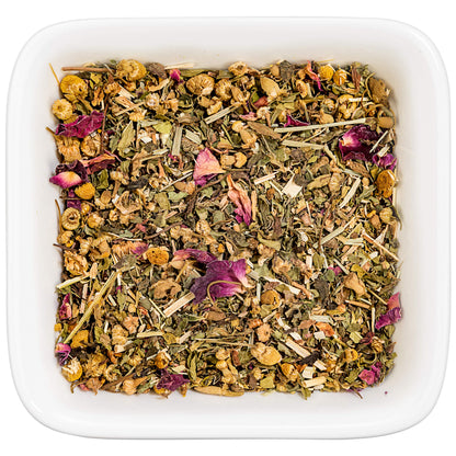 Tealyra - Bedtime - Chamomile - Spearmint - Hemp Leaves - Unique Relaxing Herbal Loose Leaf Tea - Sleep and Calm Tea - All Natural - 112g (4-ounce)