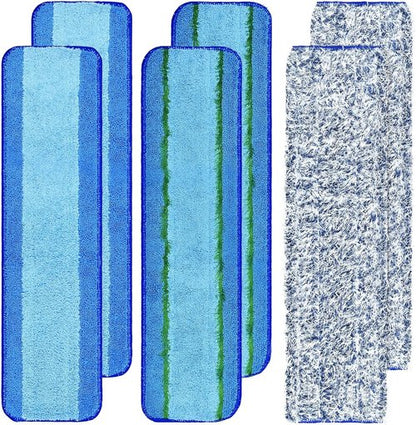 Bona | 6 Pack Microfiber Mop Pads - Washable & Reusable for Hardwood Floors | Deep Cleaning & Dusting