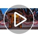 Halloween Garland Glitter Tinsel 100ft for Decoration - Orange Purple Black