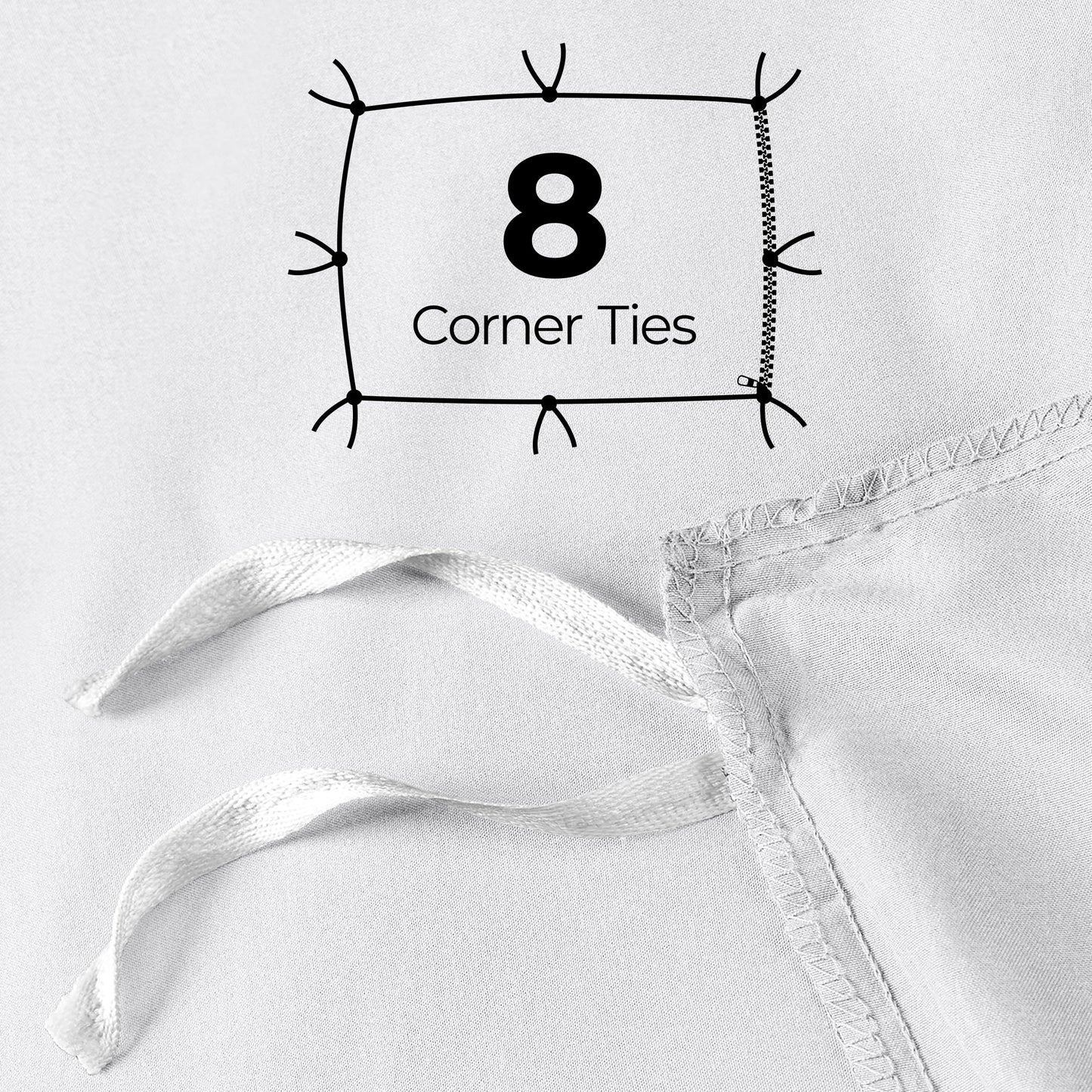 Utopia Bedding Duvet Cover King Size - 3 Piece with Zipper Closure - 1 Comforter Cover 104X90 Inches & 2 Pillow Shams 20X36 Inches (White) Comforter Not Included