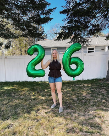 Number 16 Balloon by [Brand Name] - 40 Inch Dark Green Giant Foil Balloon for 16th Birthday Party Decorations