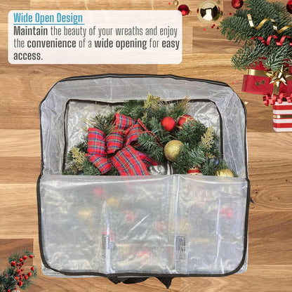 VENO Wrapping Paper Storage Bag - 5 Pack for Christmas Wreaths | Multi-Use Gift Storage Solution