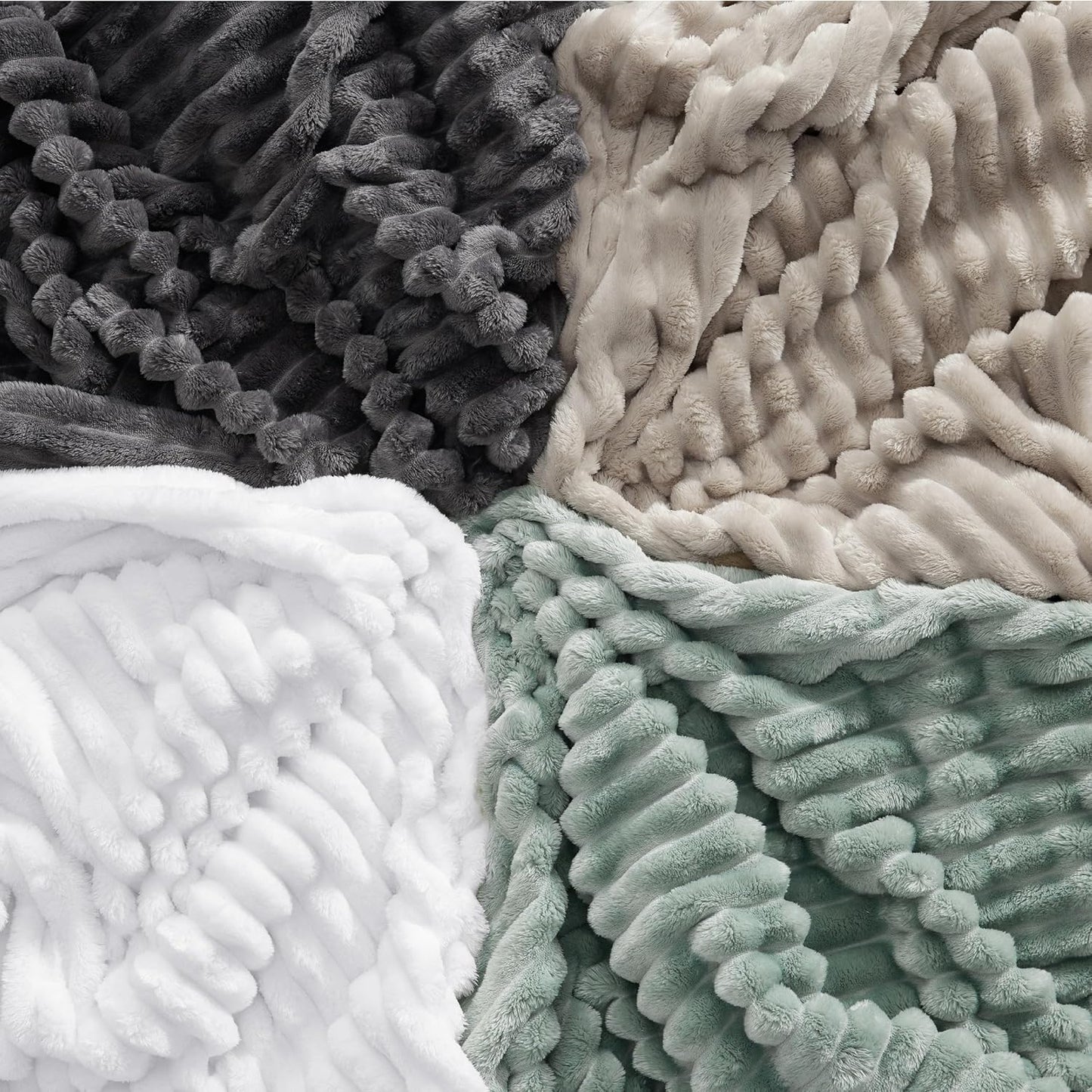 Bedsure GentleSoft Throw Blanket - Cozy Bright White Couch Blanket, Perfect for Women & Girls, 50x60 Inches