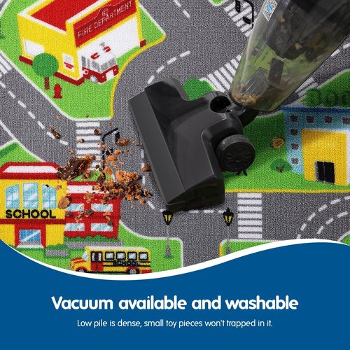 Booooom Jackson Car Rug-Car Mat for Kids Toy Cars -Car Rugs for Kids Toy Cars-Road Rug-Kids Car Rug Play Mat-Car Track Carpet-Car Play Mat-Car Play Rug-Race Car Floor Mat-Kids Car Playmat Rug