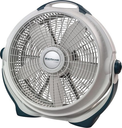 Lasko Wind Machine Fan - Powerful 20" Air Circulator with 3 Speed Settings | Gray Finish