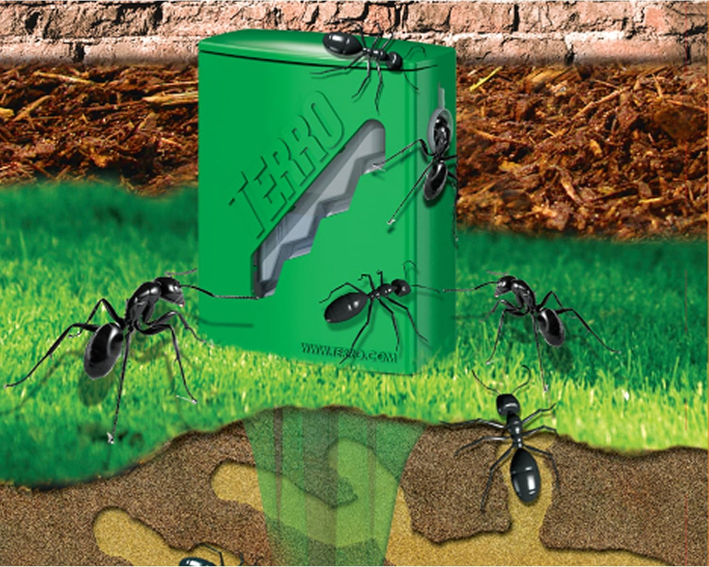 TERRO Outdoor Liquid Ant Bait Stakes - Effective Ant Control | 2 Pack