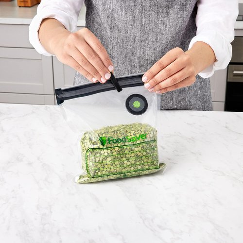 FoodSaver® Reusable Gallon Vacuum Zipper Bags - Keep Food Fresh Longer | Durable & Eco-Friendly