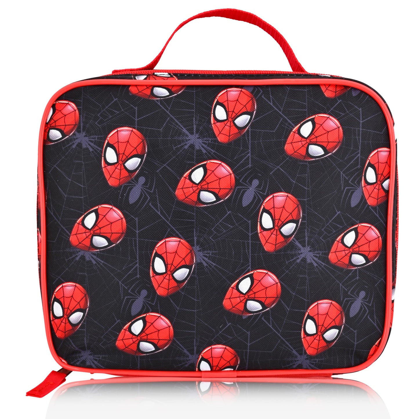 Fast Forward Marvel Spiderman Lunch Box for Kids | Spiderman Insulated Lunch Bag Lunch Box for Boys, Girls, Unisex | Spiderman Black Reusable Lunchbox