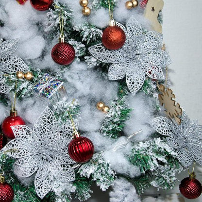 Apragaz Artificial Snow Decoration - Fluffy, Flame Resistant Indoor Snow for Winter Village | 5.6 OZ