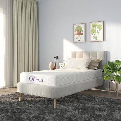 NapQueen Twin Size Mattress - 8 Inch Bamboo Charcoal Memory Foam for Ultimate Comfort
