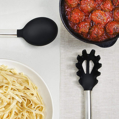 Skiennix Silicone Cooking Utensil Set - 33 Essential Kitchen Gadgets for Nonstick Cookware | Durable Spatula & Spoon Collection