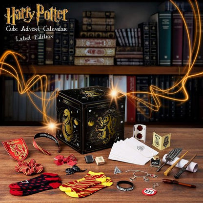 Harry Potter Advent Calendar 2025 - Magical 24-Day Countdown with Keychains & Accessories | Black Cube