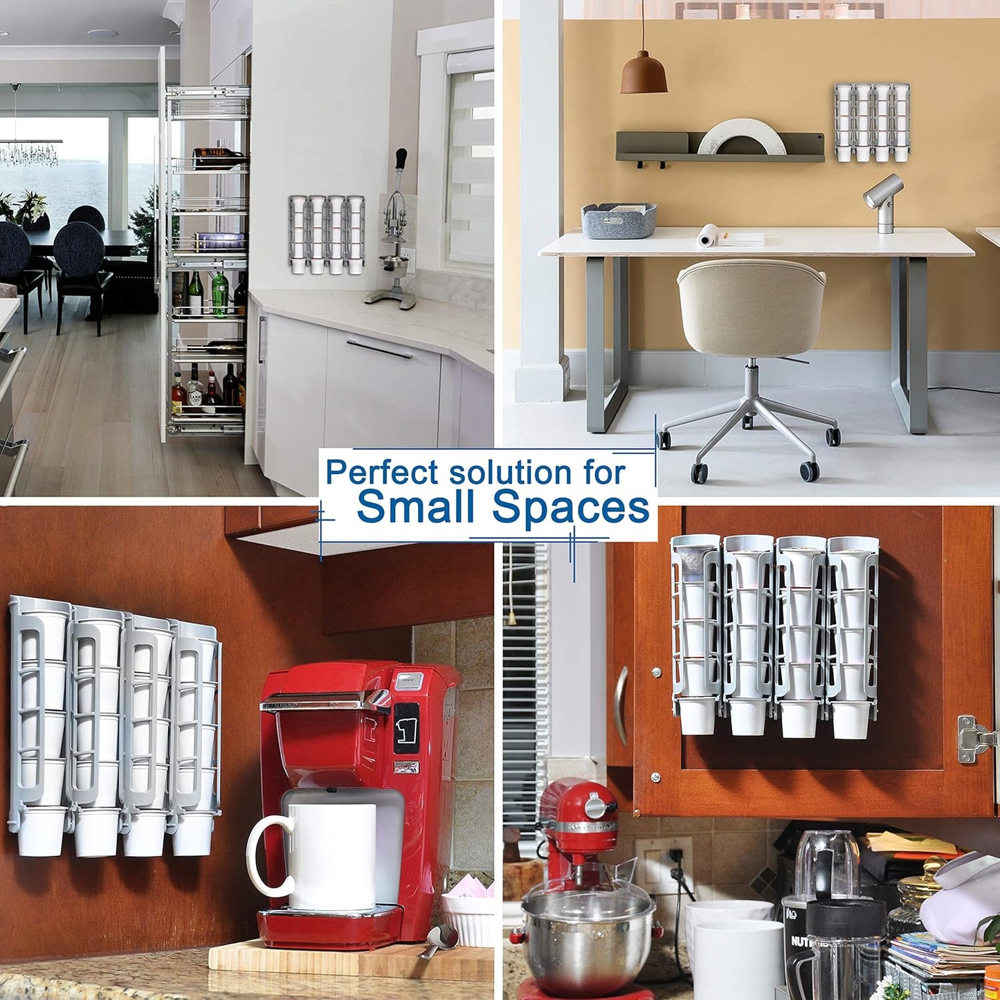 STORAGENIE Coffee Pod Holder - Side Mount K-Cup Dispenser for Keurig | Ideal for Small Counters