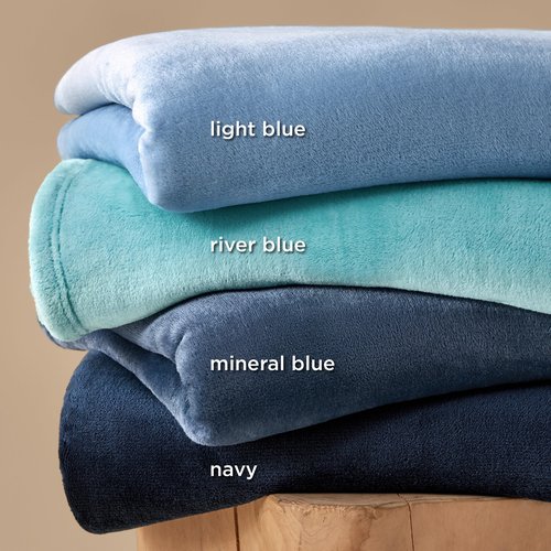 Bedsure GentleSoft Fleece Blankets King Size Mineral Blue - Bed Blanket Soft Lightweight Plush Cozy Fuzzy Luxury Microfiber, 108x90 inches