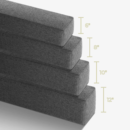 DEEPSHARK Bed Gap Filler for King Mattress, High-density 45D Sponge, Removable and Washable Cover, Mattress Extender Filler for Headboard Gap, Bed Space Crack, Wall(78"×4"×8", King)