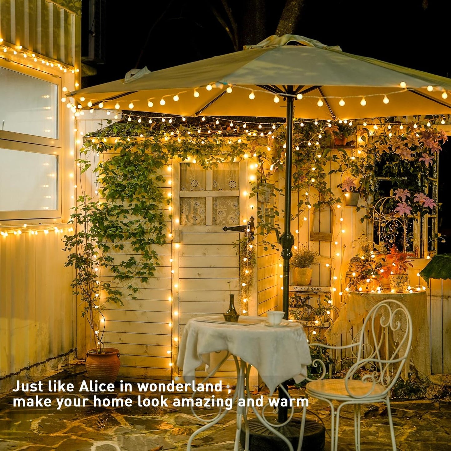 Skiennix 147ft Globe String Lights - Waterproof 300 LED Indoor/Outdoor Fairy Lights | Warm White for Holiday Decor