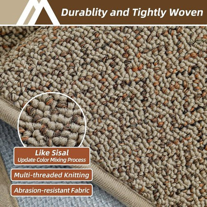 COSY HOMEER Door Mat - Non-Slip Absorbent Entryway Rug | 20" x 32" Taupe Washable Floor Mat