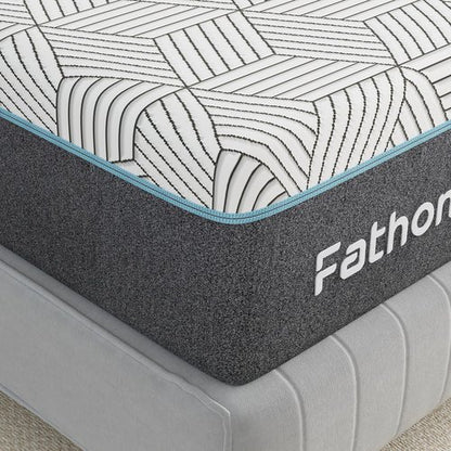 FATHOM Firm Full Mattress - 8 Inch Memory Foam for Back Pain Relief | Cool Sleep with Gel Foam
