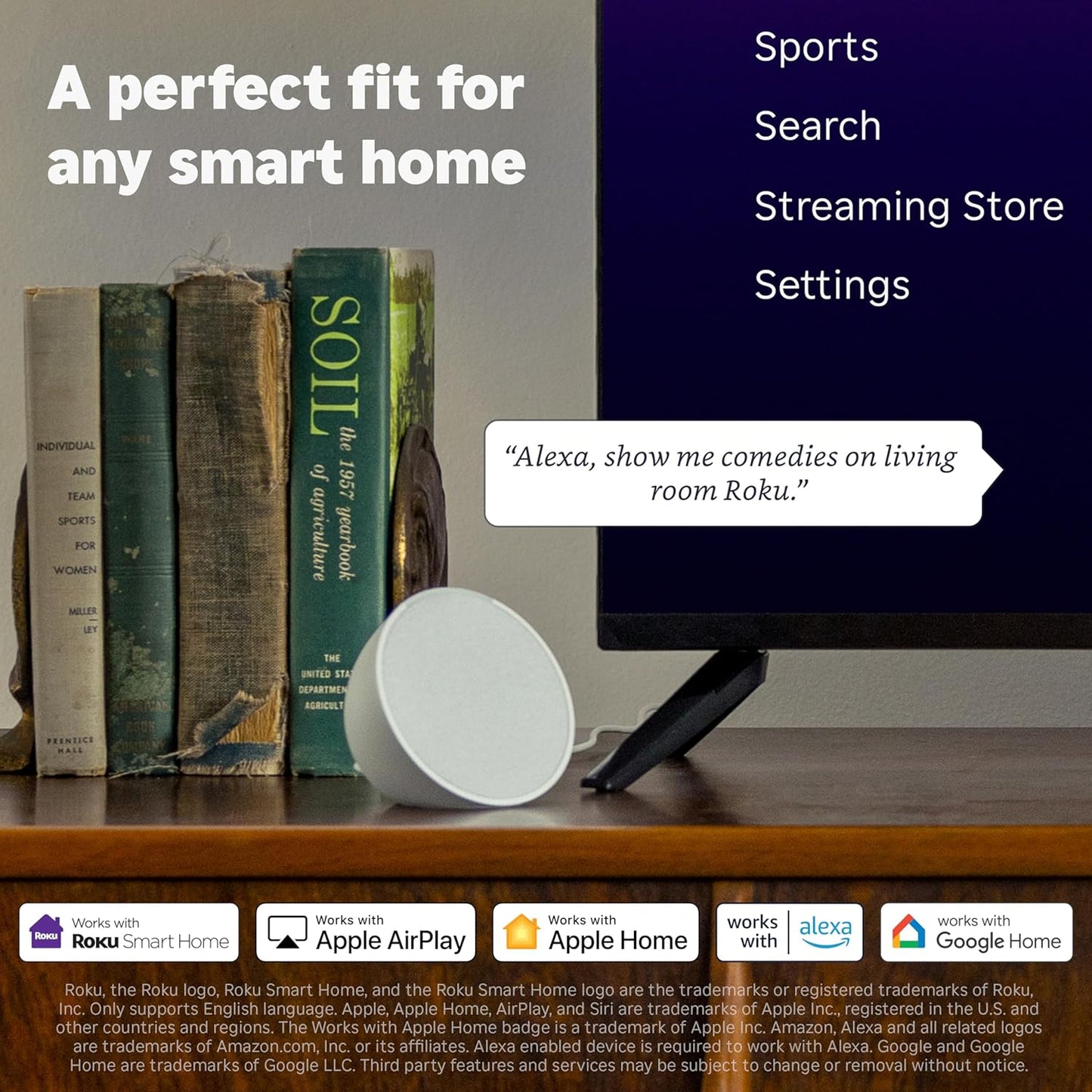 Roku Streaming Stick 4K - HDR & Dolby Vision Streaming Device with Voice Remote & Long-Range Wi-Fi