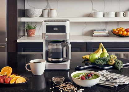 Braun KF6050WH BrewSense Drip Coffee Maker - Sleek White Design for Perfect Brewing Every Time