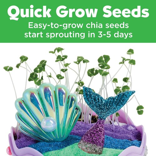 Creativity for Kids Mini Garden - Mermaid Terrarium Kit for Girls | Fun Crafts & Gifts for Ages 6+