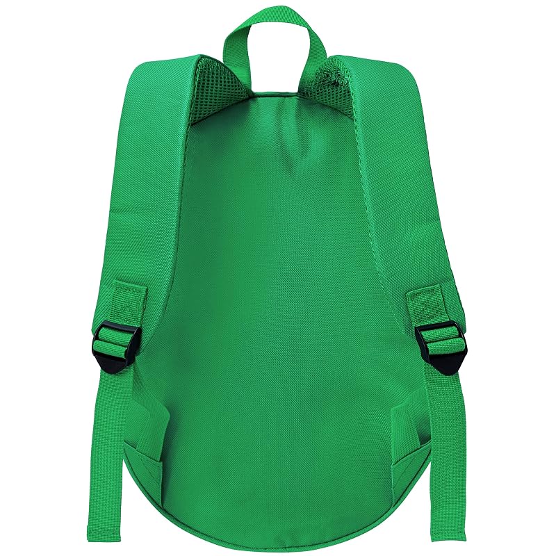 TMNT Kids Backpack – Novelty Green Turtle Shell, Adjustable Straps