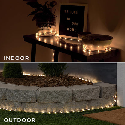UltraPro LED Rope Lights - 50ft Premium Smoke Black | Warm White 3000K | Flexible & Durable Indoor/Outdoor Lighting