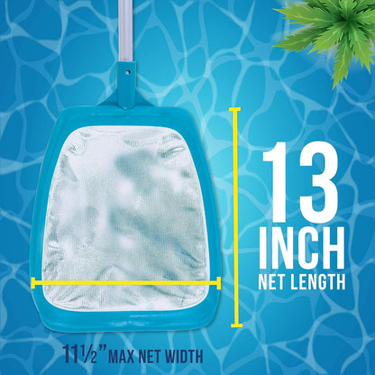 U.S. Pool Supply 6-Foot Leaf Skimmer Net - Ultra Fine Mesh for Fast Debris Removal | Pool, Spa, Pond Cleaning