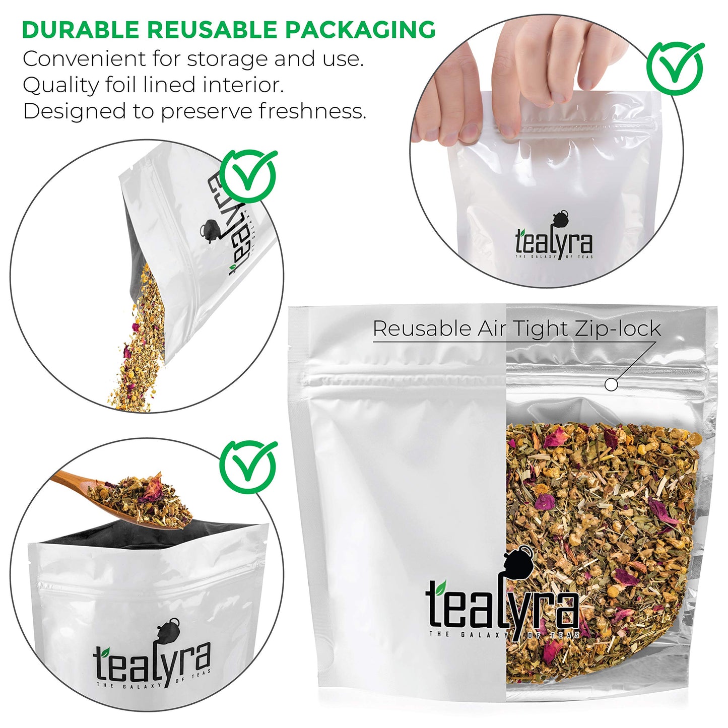 Tealyra - Bedtime - Chamomile - Spearmint - Hemp Leaves - Unique Relaxing Herbal Loose Leaf Tea - Sleep and Calm Tea - All Natural - 112g (4-ounce)