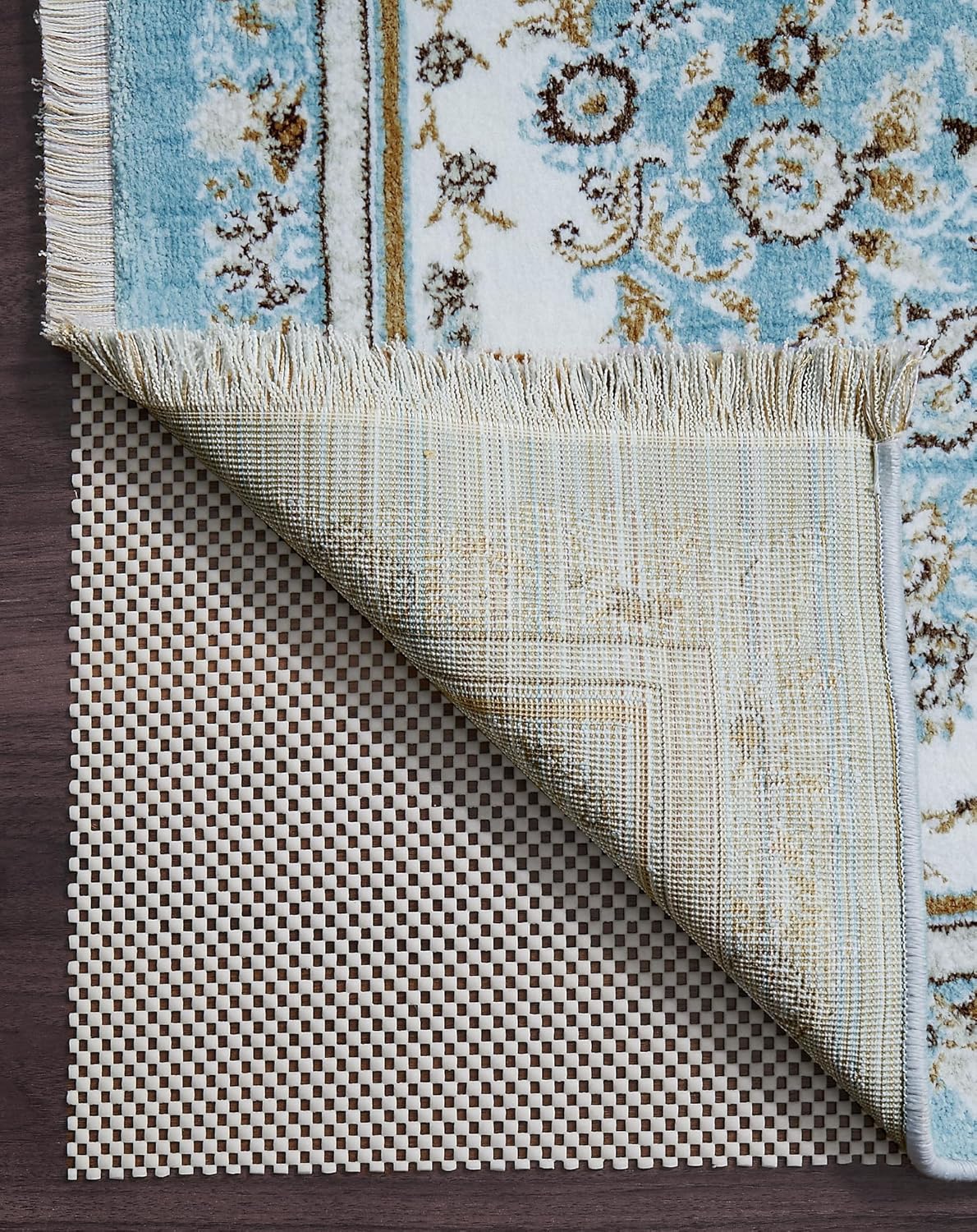 Veken Non-Slip Rug Pad Gripper - 6x9 Ft Thick Anti-Skid Mat for Hardwood & Tile Floors