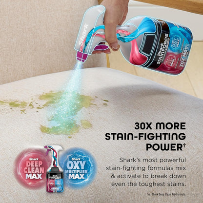 Shark StainForce Cordless Portable Spot & Odor Remover System - Dual-Formula Refill 2-Pack, 2x 16.9oz for Carpets & Rugs