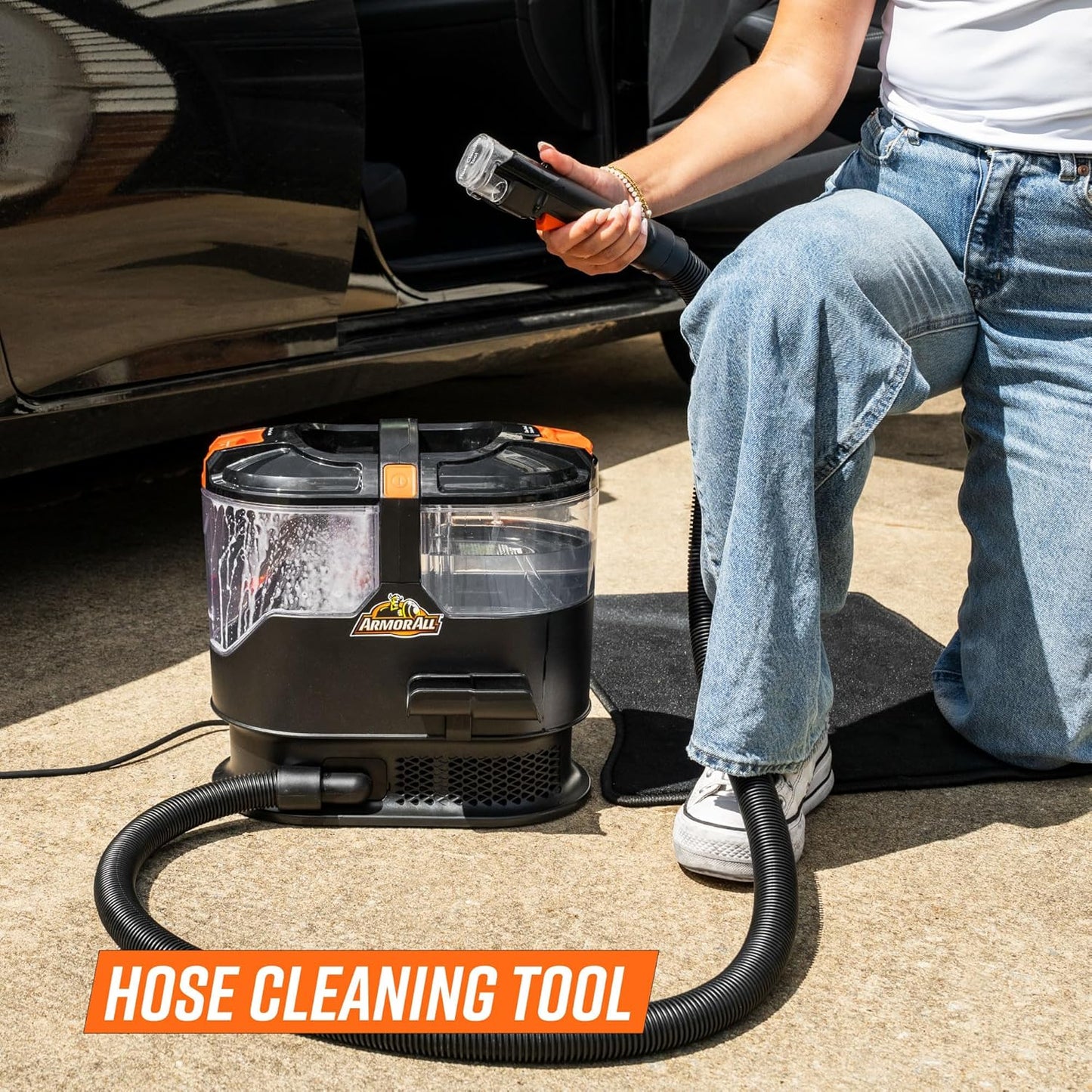 Armor All SCA702 7 Amp Portable Spot Cleaner - Effective Car, Carpet & Upholstery Stain Removal