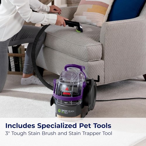 Bissell SpotClean Pet Pro - Portable Carpet Cleaner for Deep Stains | Compact & Efficient 2458