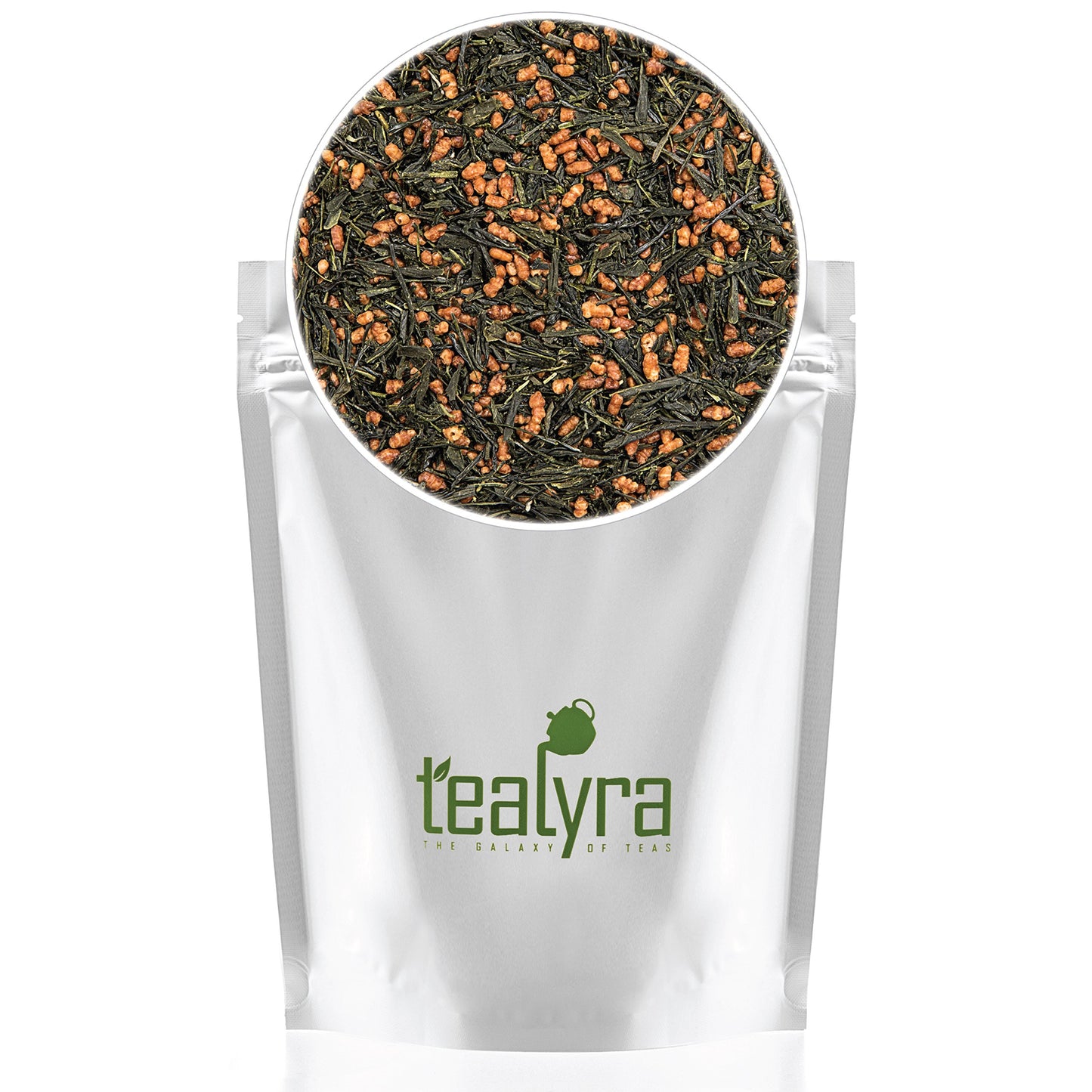 Tealyra - Gen Mai Cha Supreme - Japanese Loose Leaf Tea - Genmaicha Green Tea with Brown Roasted Rice - Caffeine Level Low - 200g (7-ounce)