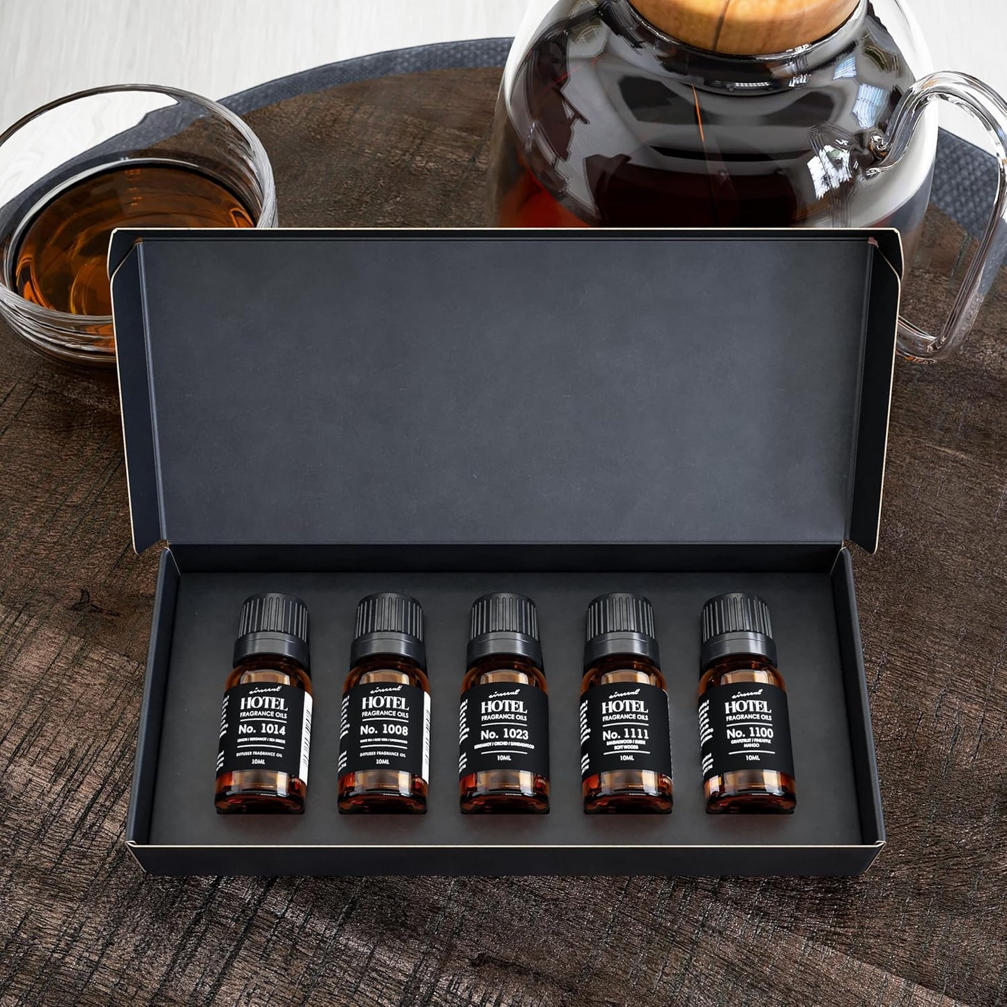 AirScent Hotel Diffuser Oil Gift Set - Luxurious Fragrance Collection | 10 mL, Inspired by Baccarat NYC & Capri Brezza