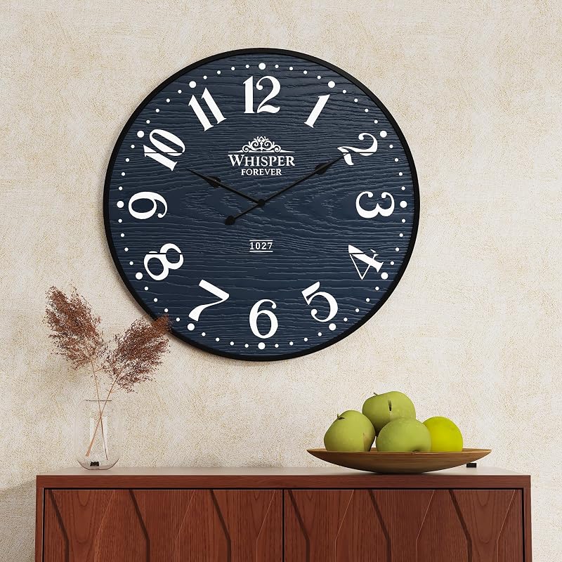 3More 24-Inch Silent Battery-Operated Wall Clock - Blue (Variation of THIS listing)