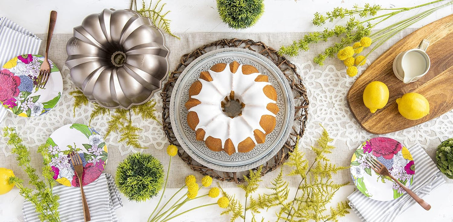 Nordic Ware 12-Cup Bundt Pan - Classic Toffee Finish for Perfect Cakes