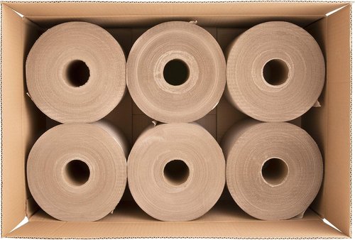 Genuine Joe Hardwound Roll Towels - Embossed Design | Pack of 6 for Superior Absorbency