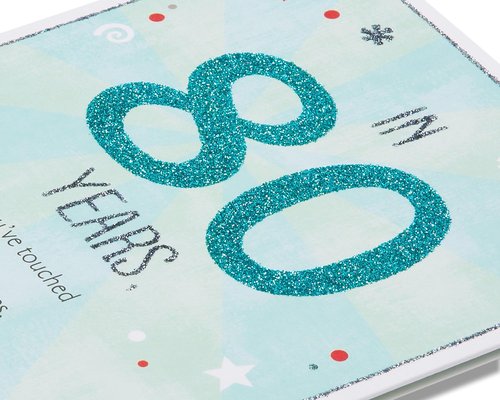 American Greetings 80th Birthday Card - Celebrate 80 Years of Life with Humor and Heart