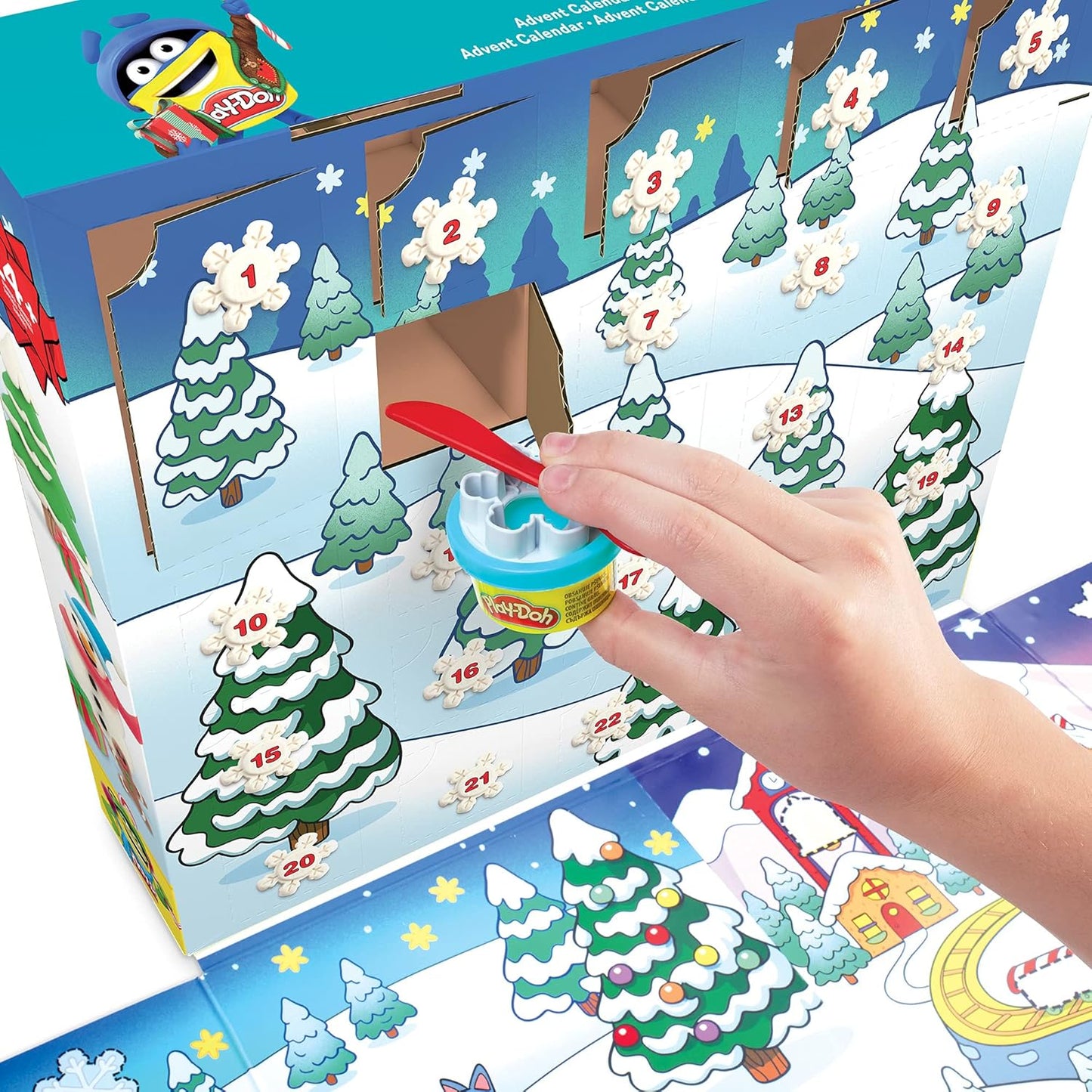 Play-Doh Advent Calendar | Fun Toy for Kids 3+ with 24 Surprises, Playmats & Non-Toxic Cans